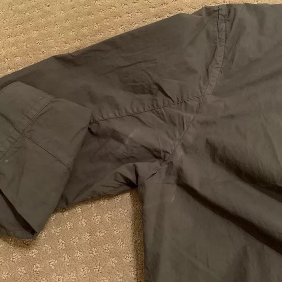 Helmut Lang Bondage Button Up Shirt Strap Seat Belt Olive Green Khaki Medium M - Picture 12 of 16